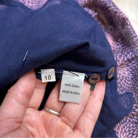 Banjanan NWT Sidra Dress in Petal Power Blueprint Med - Picture 6 of 10